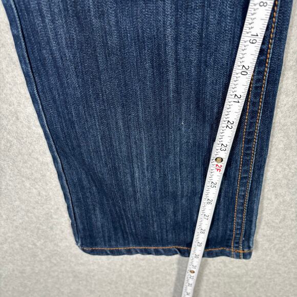 INC‎ Denim Jeans Womens 8 Bootcut Boot Leg Pocket Flap Rhinestone Y2K Western - Picture 8 of 13